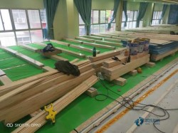 校園籃球館木地板施工步驟