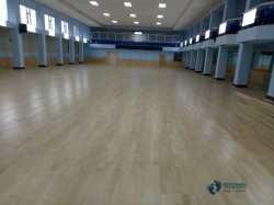 校園籃球運動木地板施工